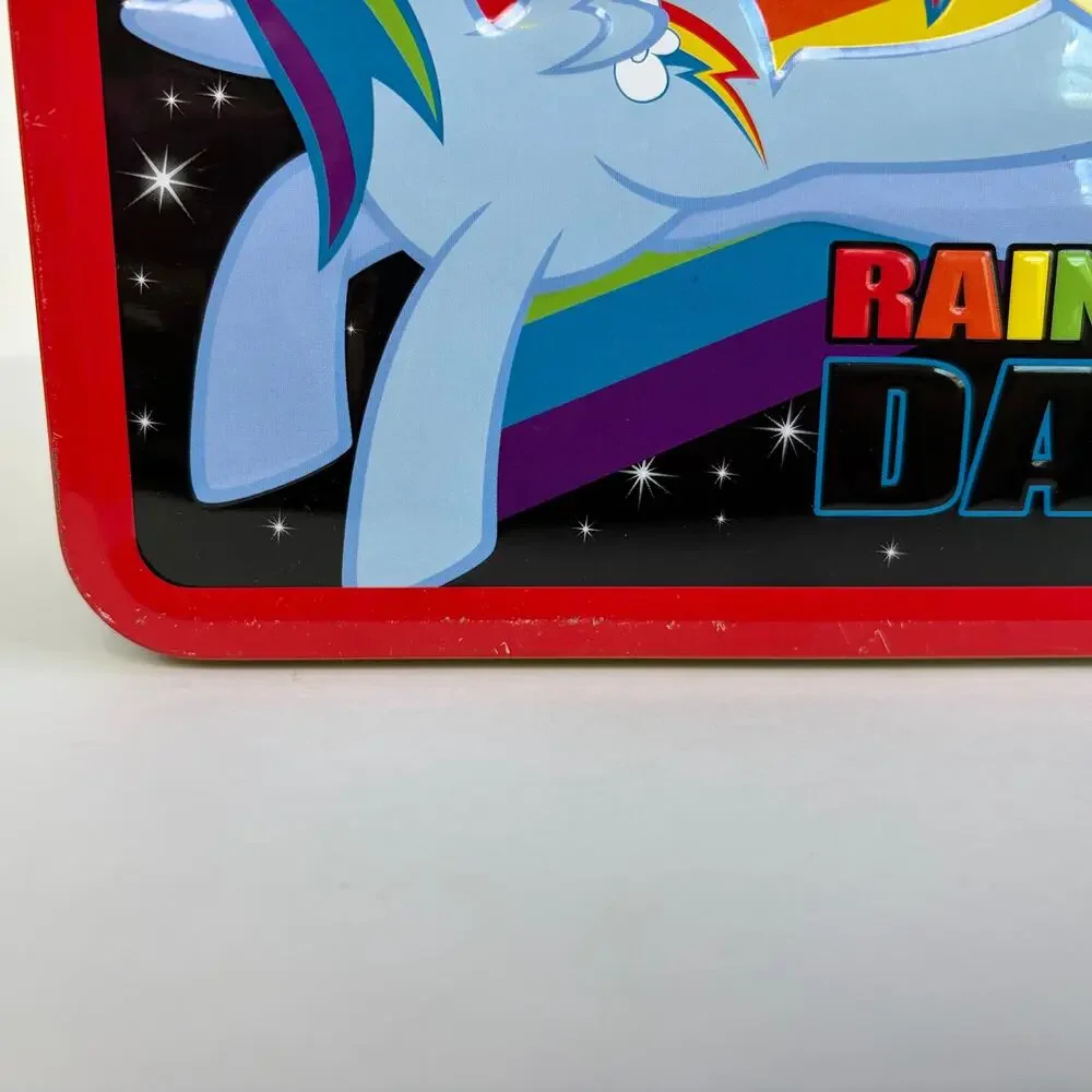 MLP G4 My Little Pony Loungefly Rainbow Dash Tin Metal Storage Lunch Box